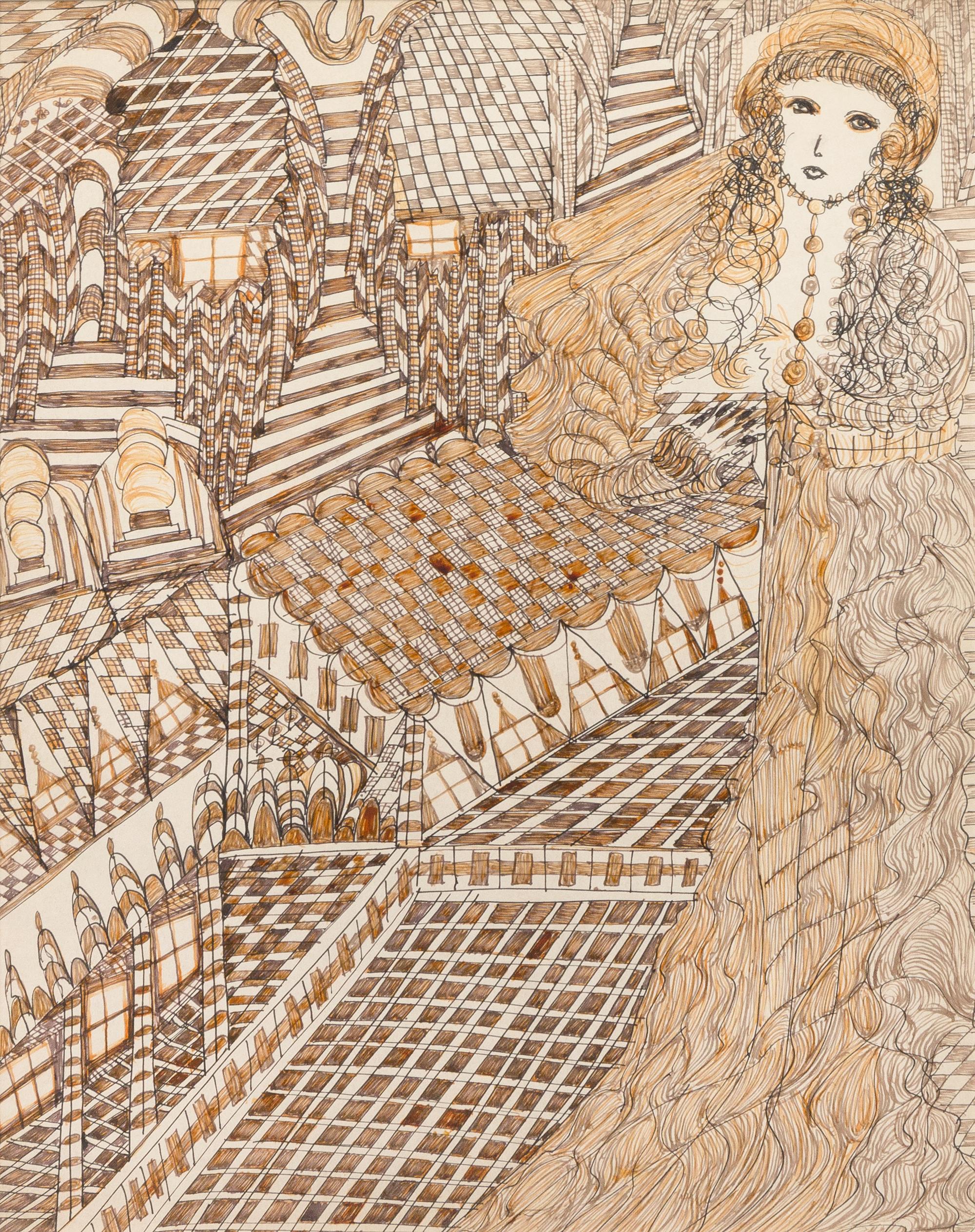 Madge Gill, (British, 1882-1961), Untitled, 1954
