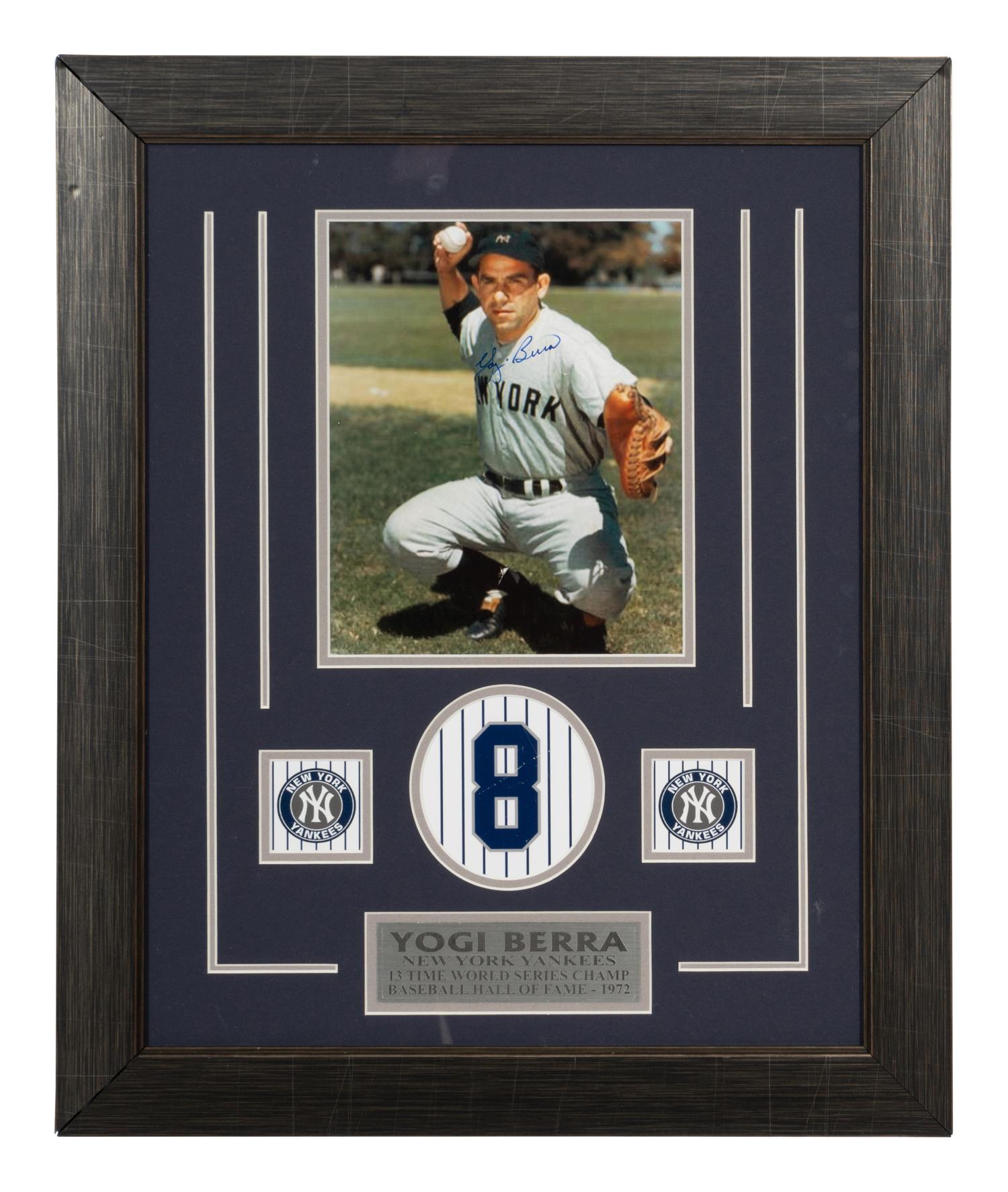 An Autographed 1972 Yogi Berra Photograph