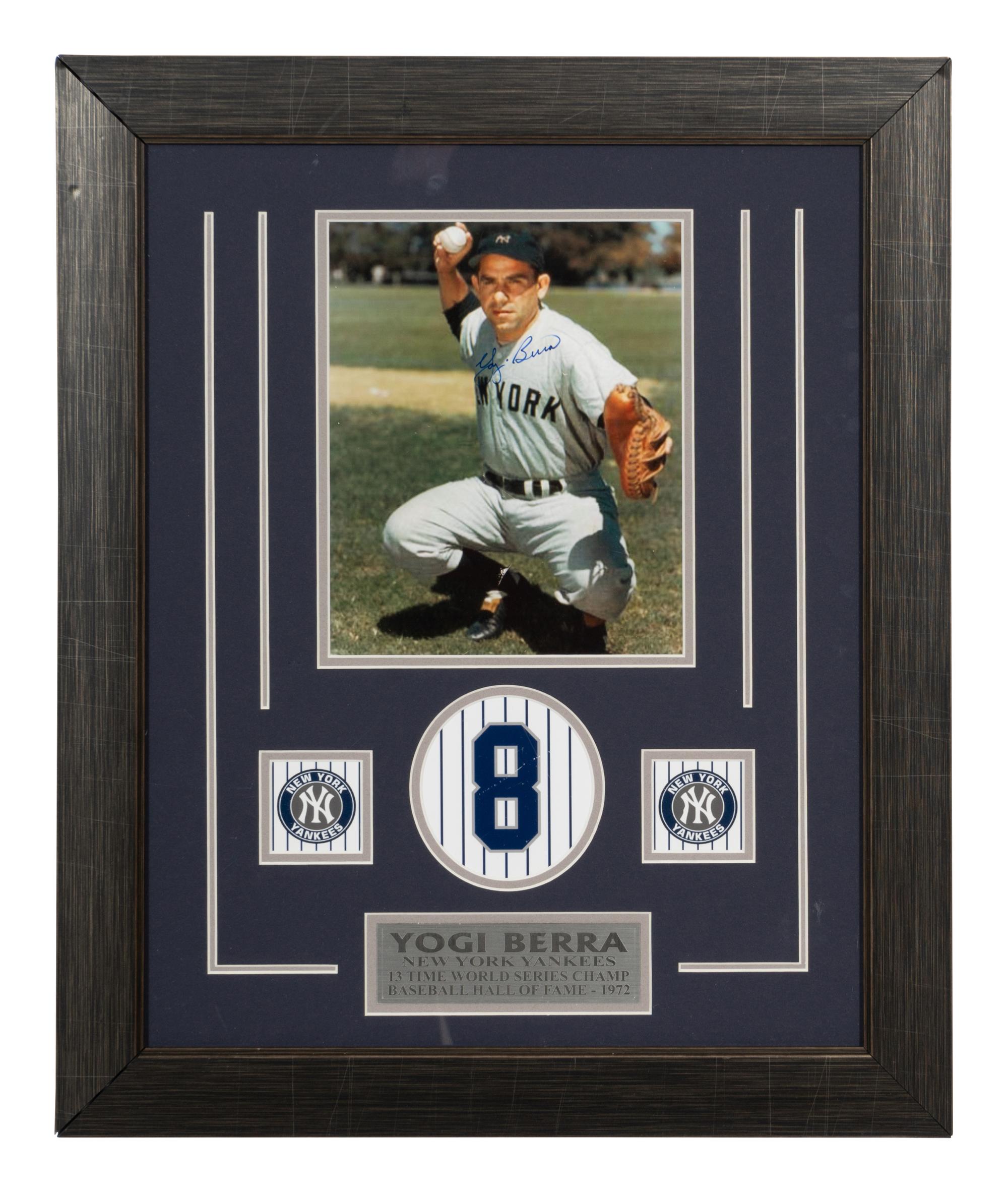 An Autographed 1972 Yogi Berra Photograph