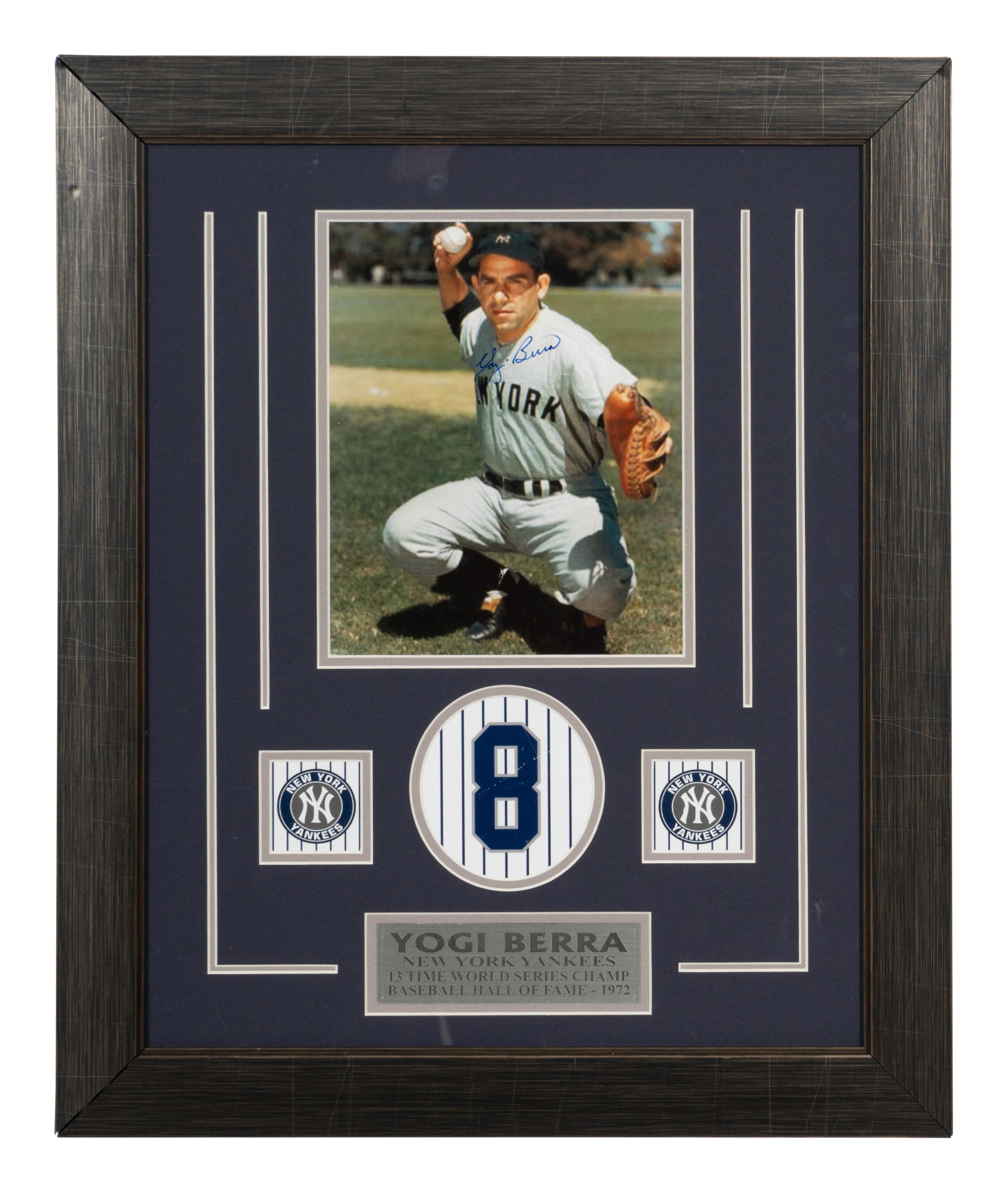 An Autographed 1972 Yogi Berra Photograph