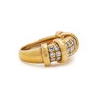 YELLOW GOLD AND DIAMOND RING