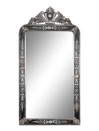 A Venetian Etched Glass Mirror