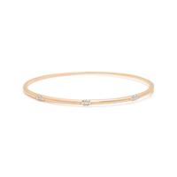ANNA SHEFFIELD, ROSE GOLD AND DIAMOND 'CELESTINE' BANGLE BRACELET