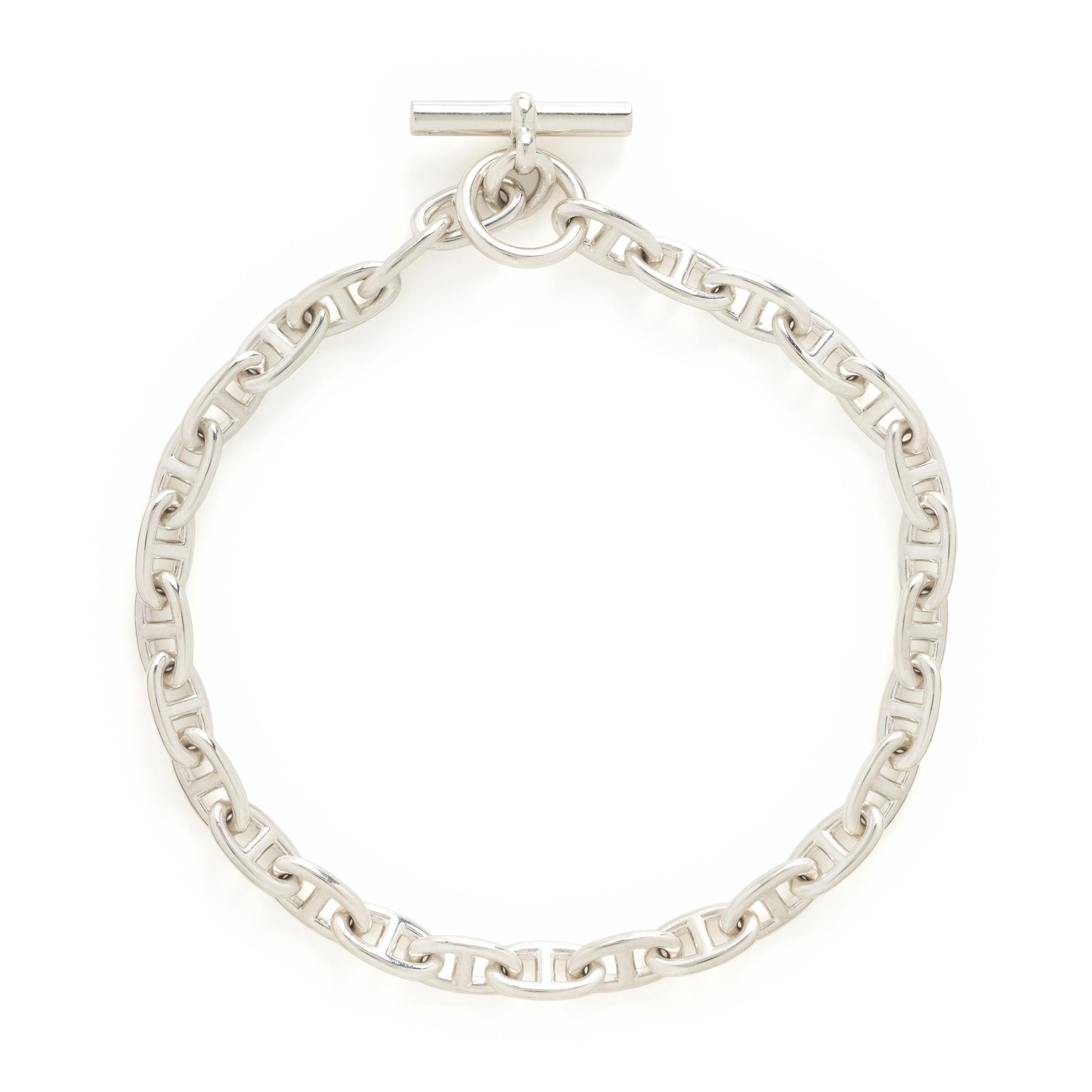 Hermès, 'Chain d'Ancre', Sterling Silver Link Necklace