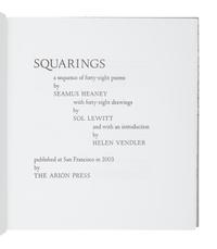[FINE PRESS & LIVRE D'ARTISTE]. -- [ARION PRESS]. LEWITT, Sol (1928-2007), illustrator. – HEANEY, Seamus (1939-2013). Squarings, a sequence of forty-eight poems . San Francisco: The Arion Press, 2003.