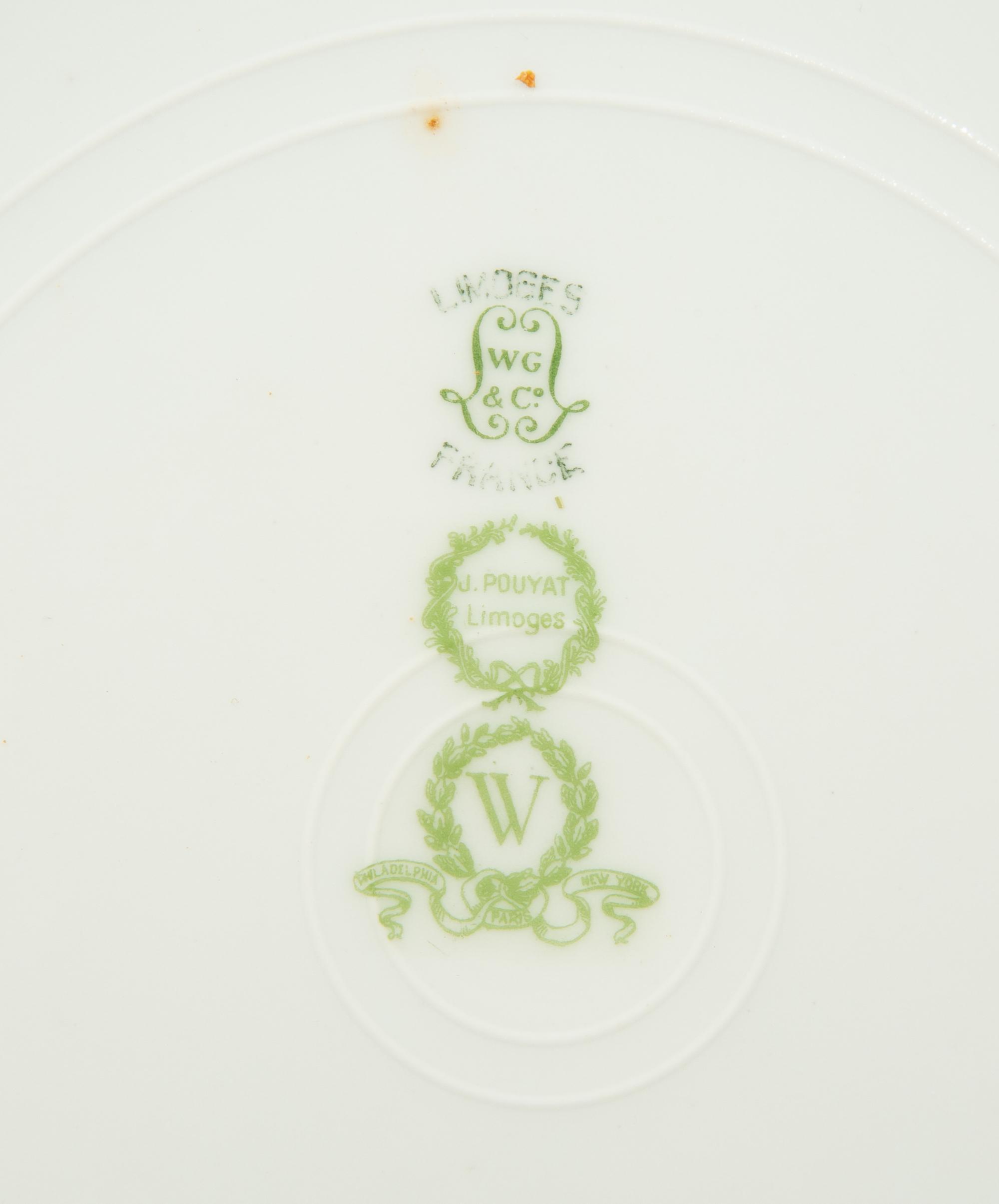 A Group of Limoges Porcelain Dinnerware