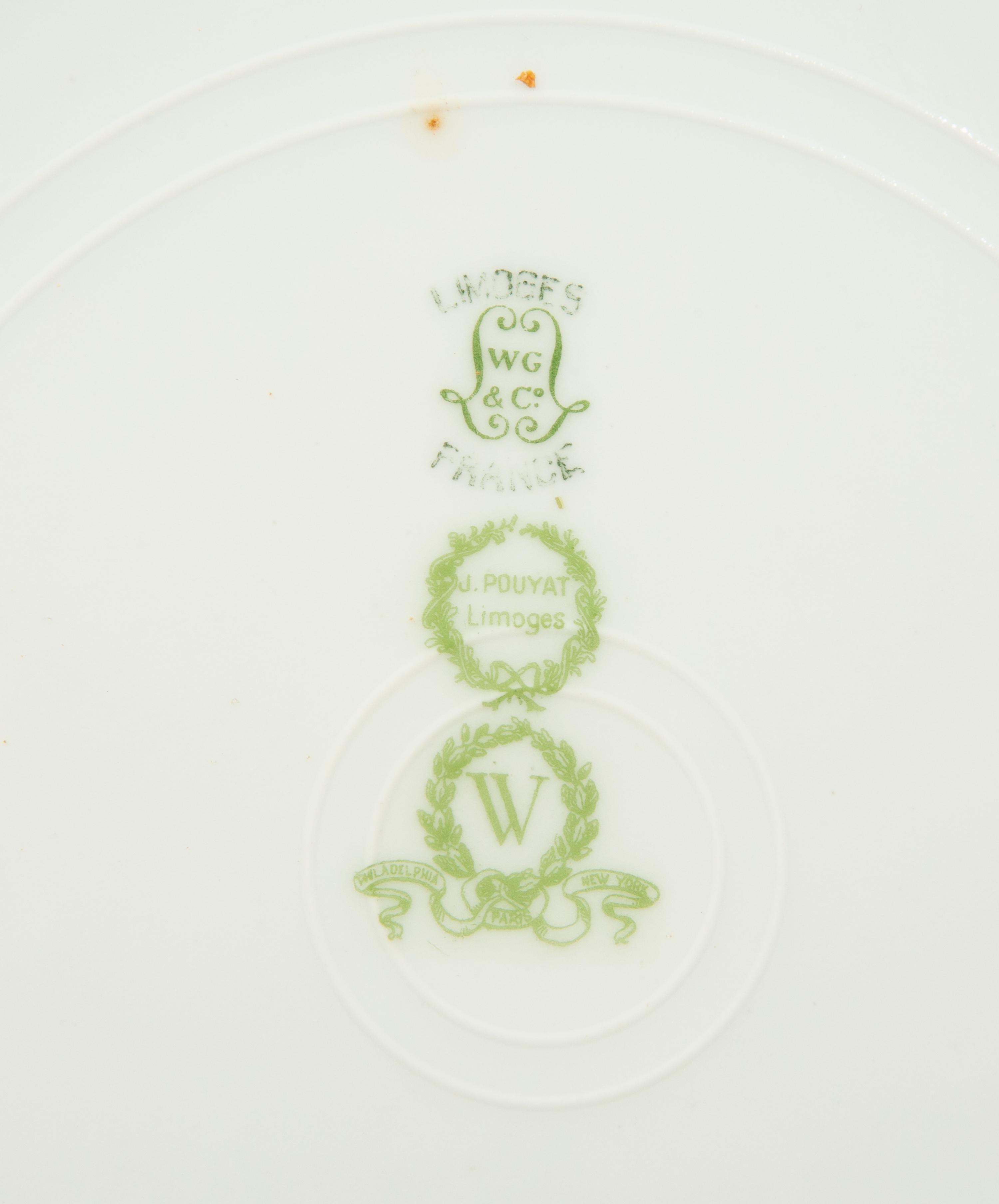 A Group of Limoges Porcelain Dinnerware