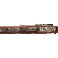 Contemporary Flintlock Rifle in the Style of an Elizabethan Carbine by John B. Derrick (American, b.1936)