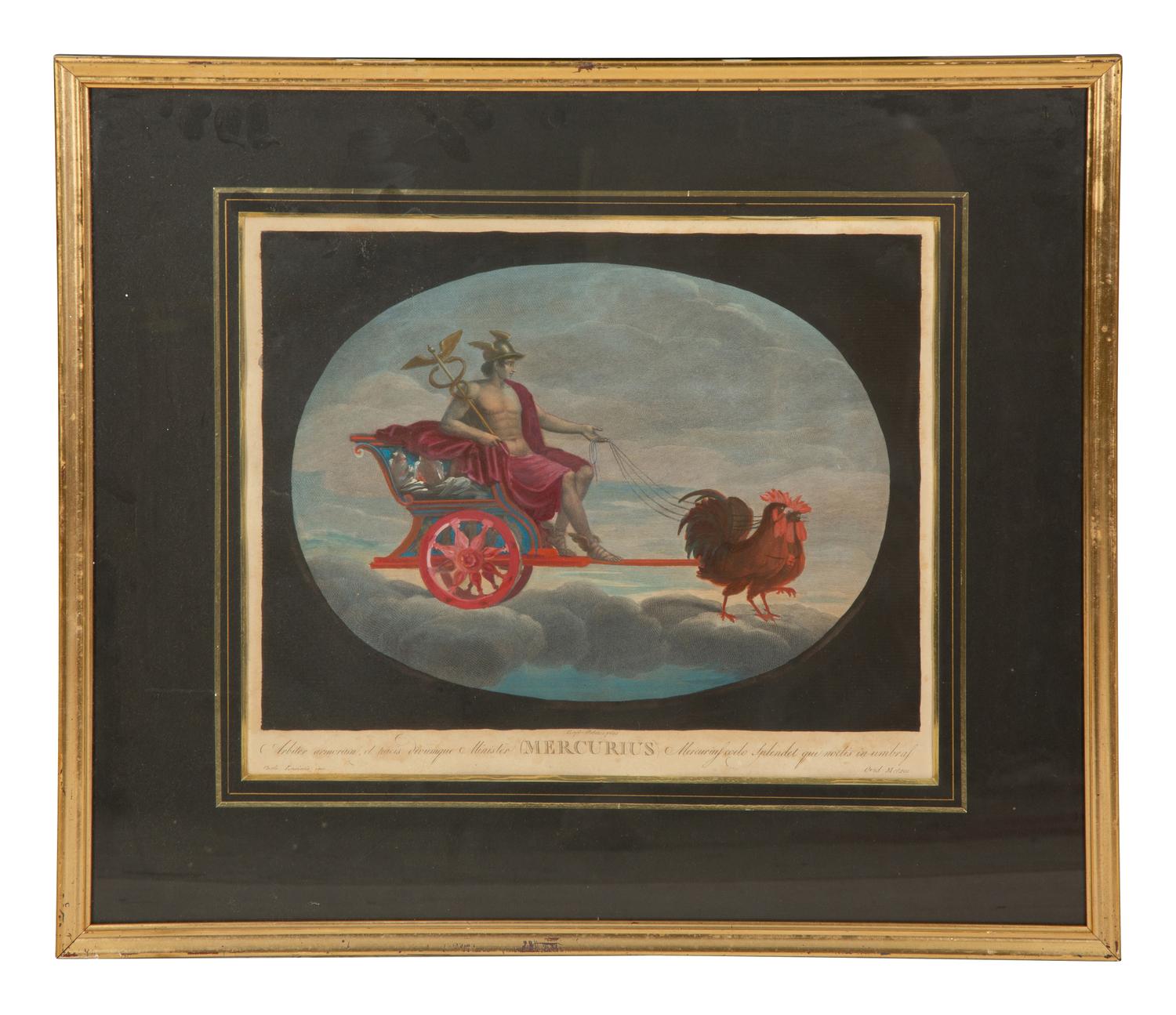 Eight Color Engravings by C. Lasinio after Raphael