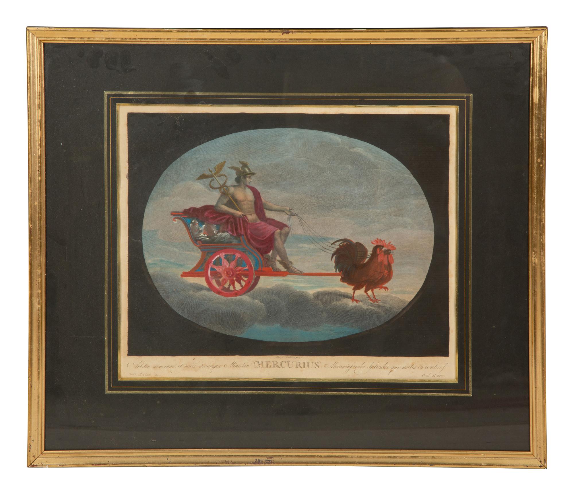 Eight Color Engravings by C. Lasinio after Raphael
