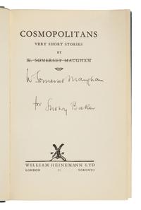 Maugham, W. Somerset (1874-1965). Cosmopolitans . London: William Heinemann Ltd., 1936.