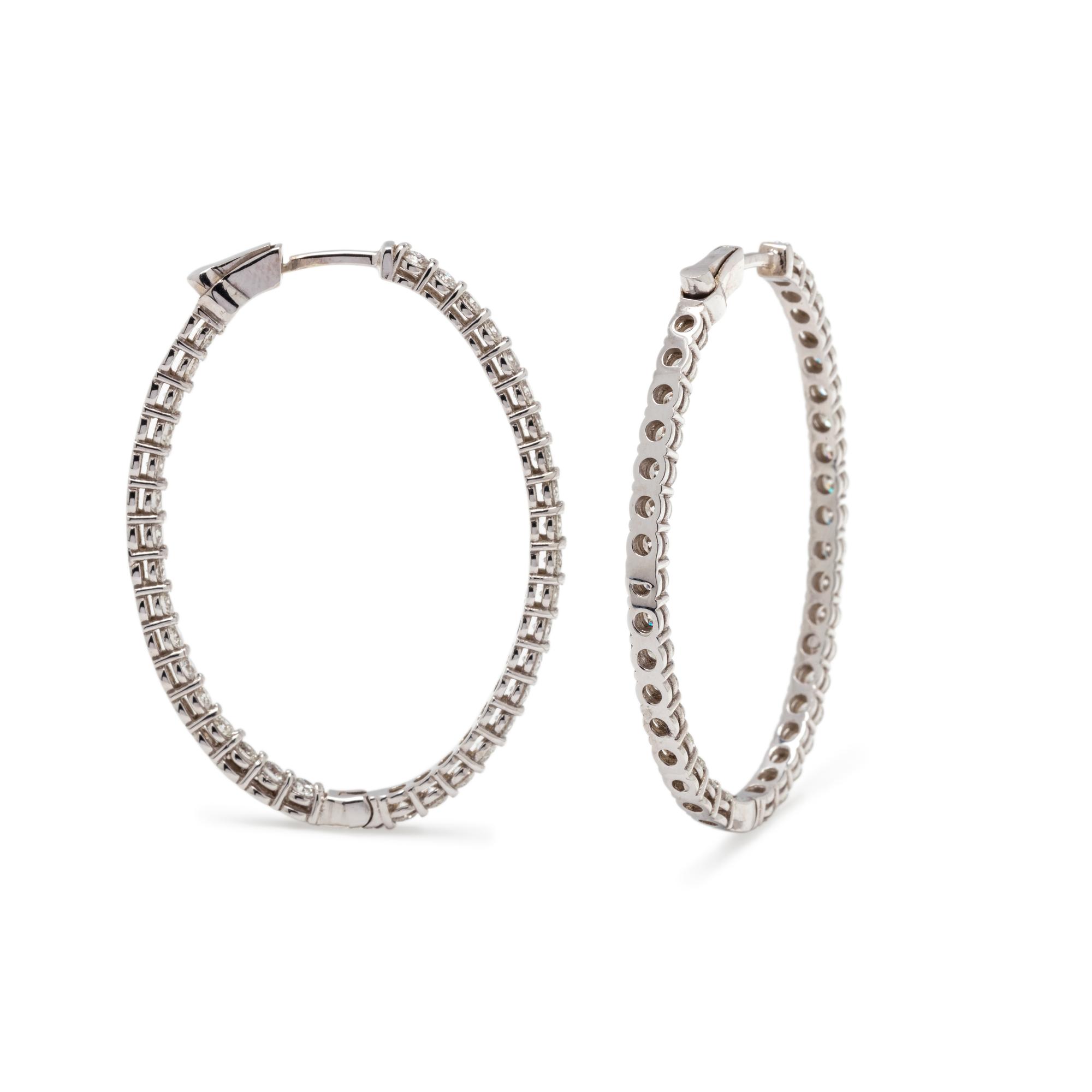 DIAMOND HOOP EARRINGS