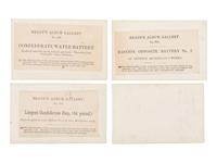 [CIVIL WAR]. 11 CDVs of artillery and fortifications from Brady's Album Gallery . 1862.