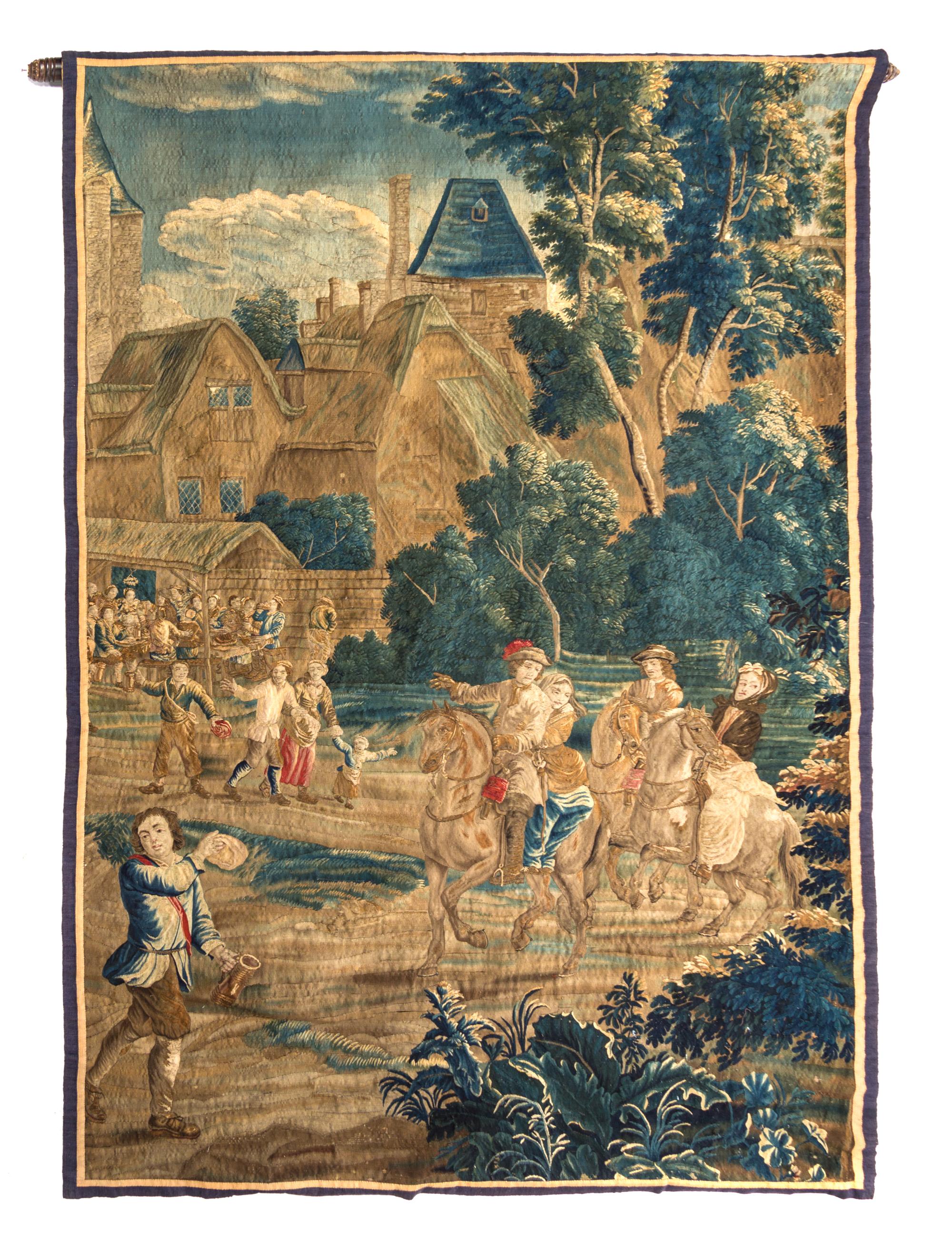 A Flemish Wool Tapestry 8 feet 8 inches x 5 feet 3 1/2 inches. — 17TH/18TH CENTURY