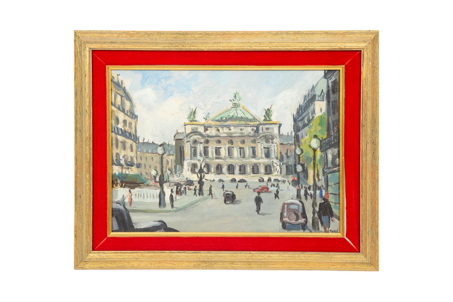 Eighteen Parisian Street Scene Paintings