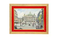 Eighteen Parisian Street Scene Paintings