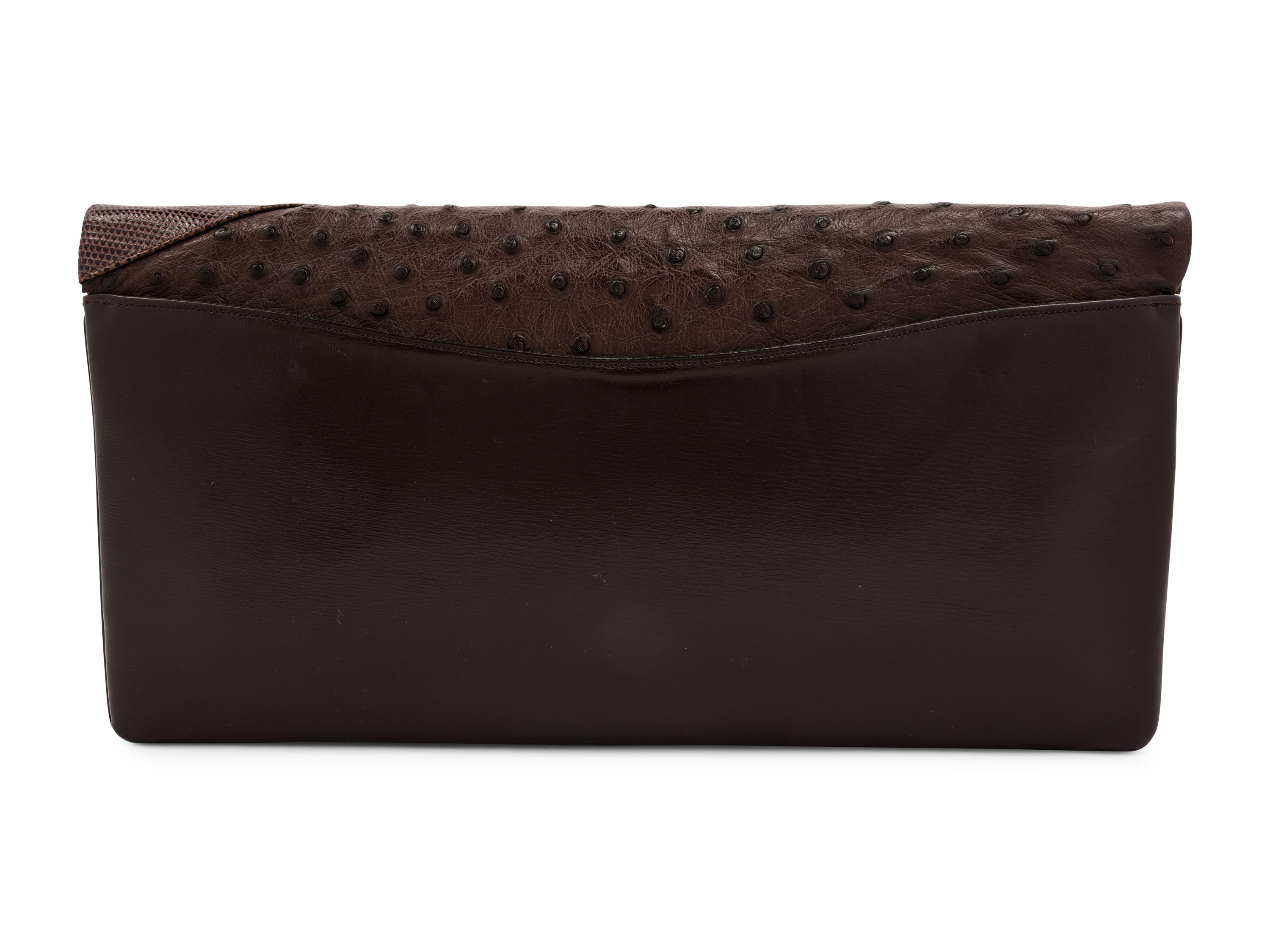 Judith Leiber Mixed Skin Clutch