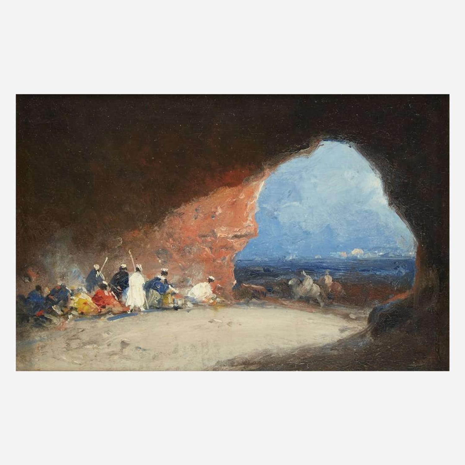 Mariano José María Bernardo Fortuny y Carbó (Spanish, 1838–1874) Arabs in a Cave by the Sea