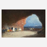 Mariano José María Bernardo Fortuny y Carbó (Spanish, 1838–1874) Arabs in a Cave by the Sea