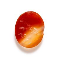 A Neoclassical Banded Agate Ring Stone with the Head of Odysseus