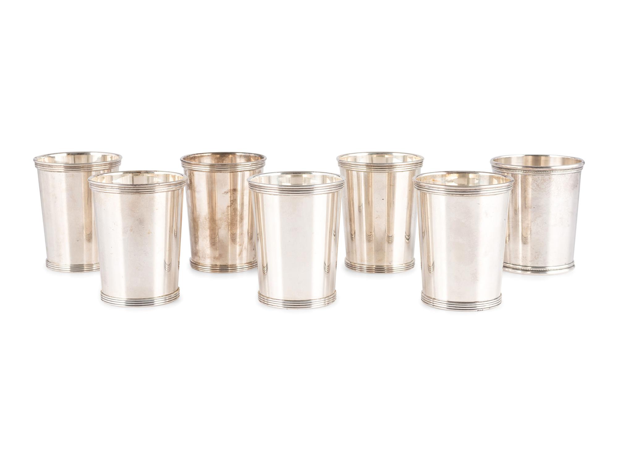 A Group of Silver Julep Cups