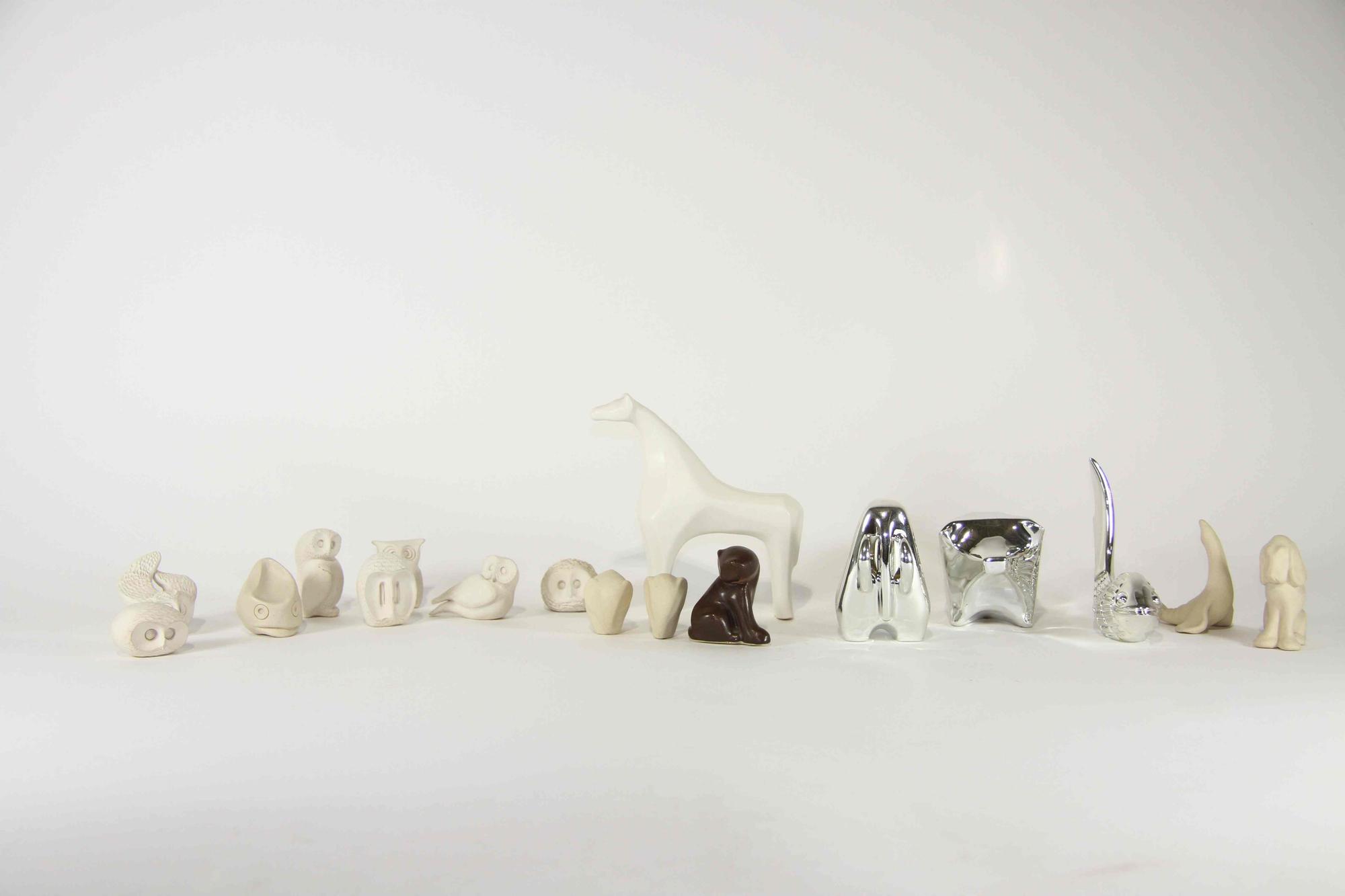 A Collection of Haeger Pottery Animal Figures Height of tallest 6 1/2 inches. — Attributed to Alrun Guest
