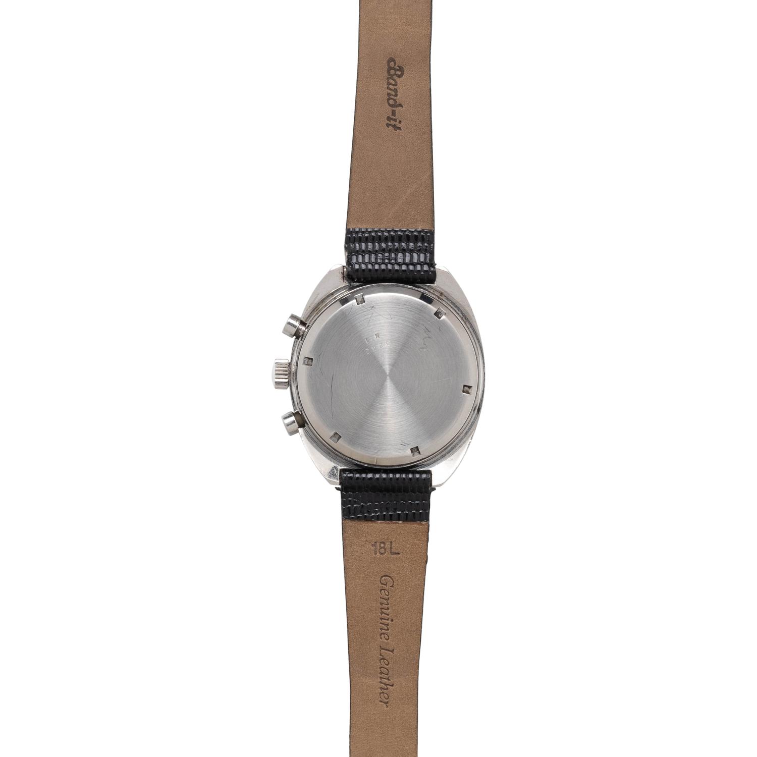 BULOVA, STAINLESS STEEL CHRONOGRAPH WRISTWATCH