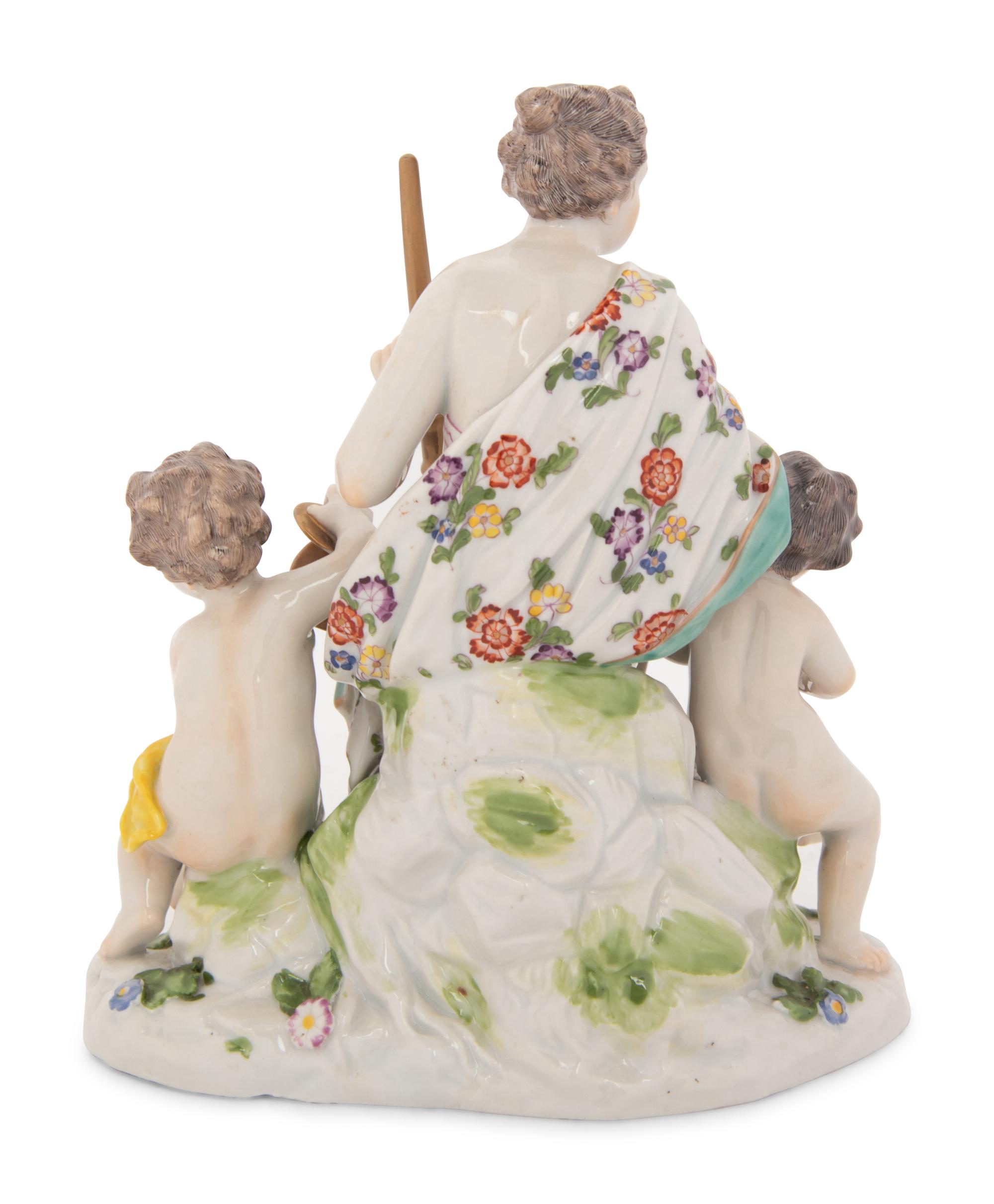 A Continental Porcelain Figural Group