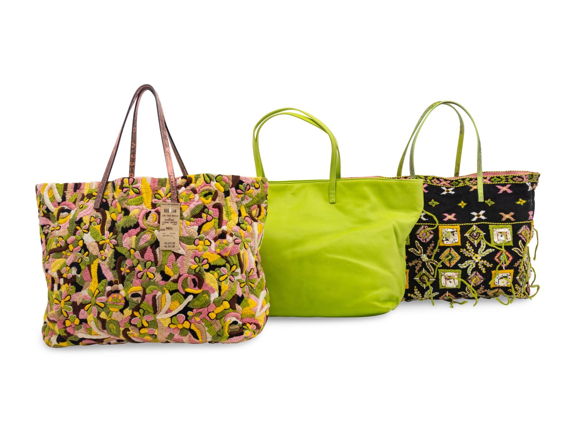 Three Fendi Tote Bags