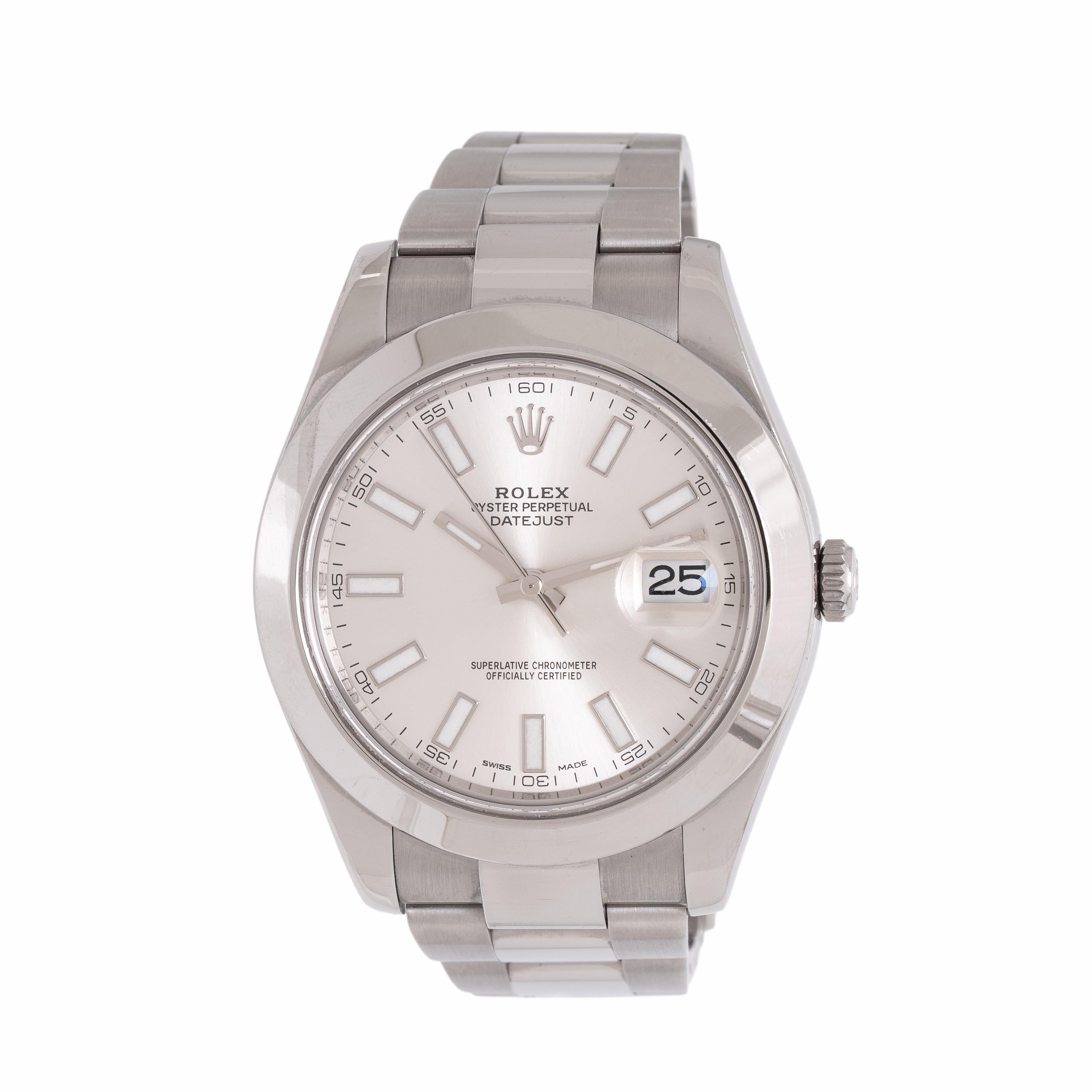 Rolex, Ref. 116300, Stainless Steel 'Datejust II' Watch, with Box & Papers