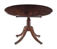 A Regency Style Mahogany Tilt-Top Table