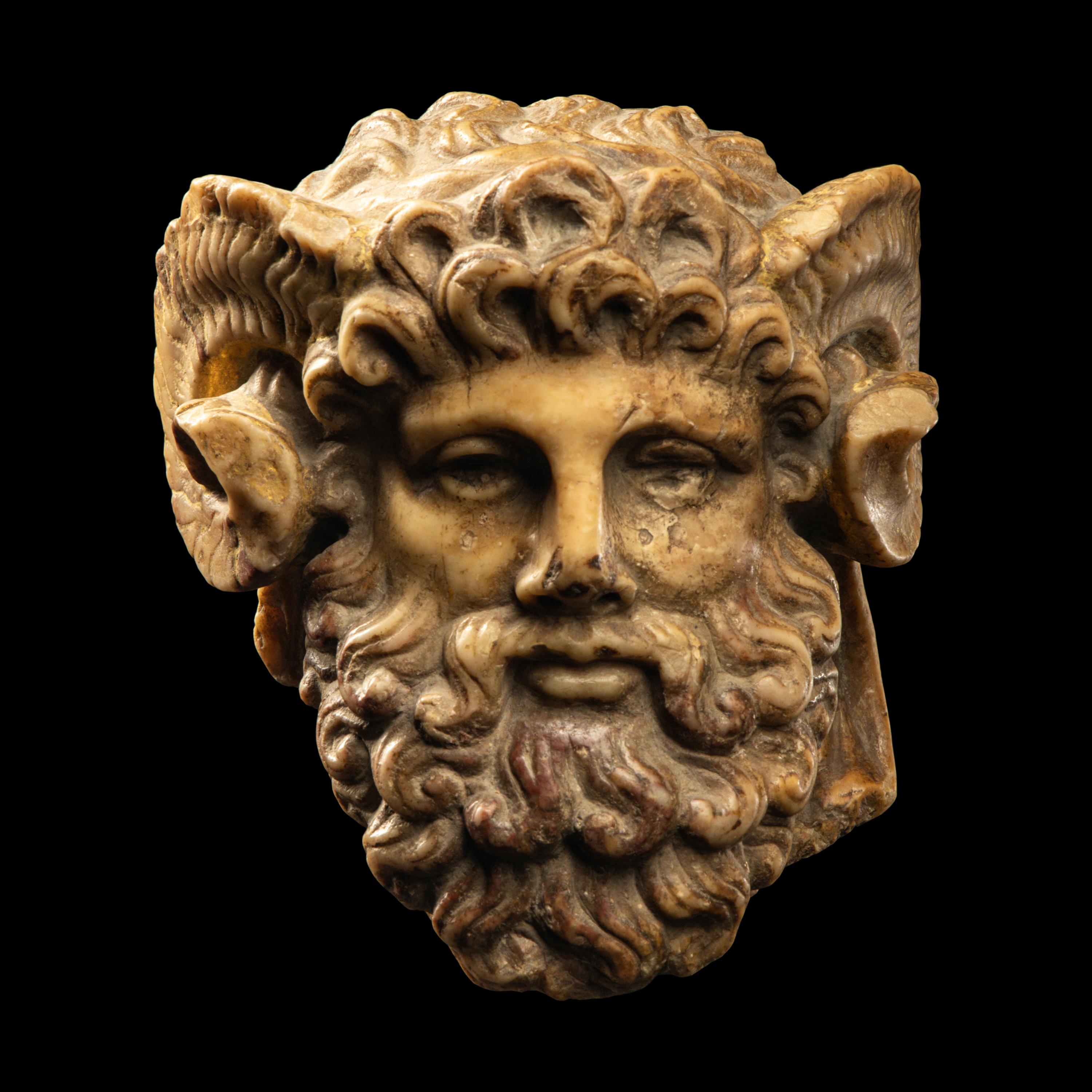 A Roman Giallo Antico Head of Zeus Ammon