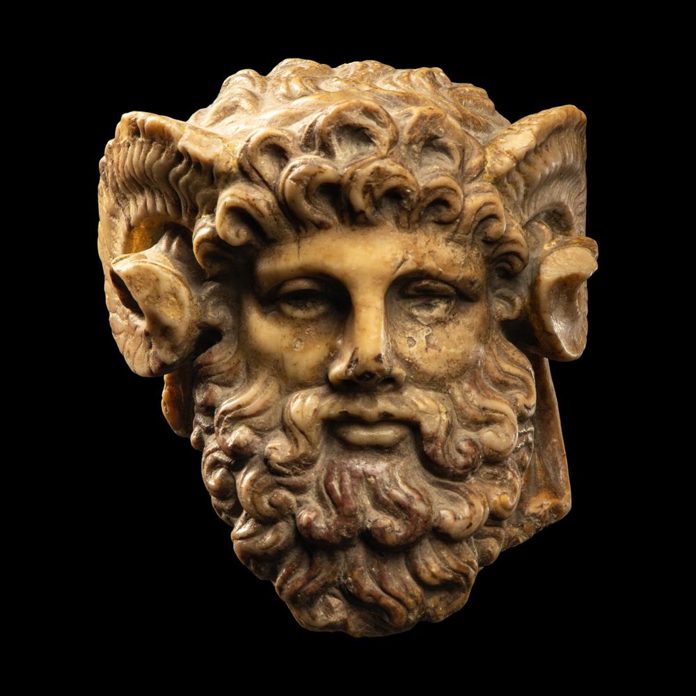 A Roman Giallo Antico Head of Zeus Ammon