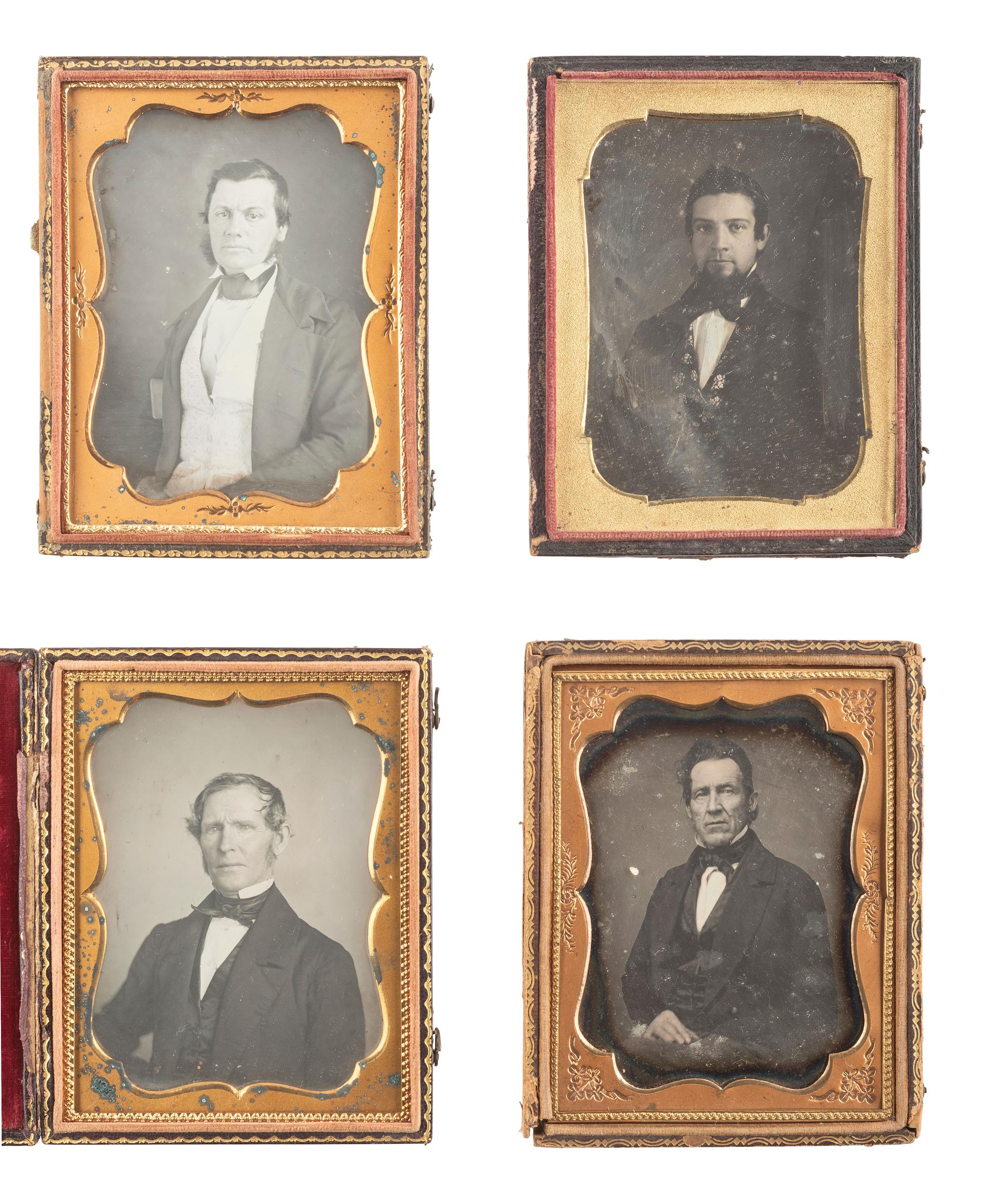 [EARLY PHOTOGRAPHY]. 30 quarter plate daguerreotypes of men incl. examples by ROOT, MCLEES, EASTERLY