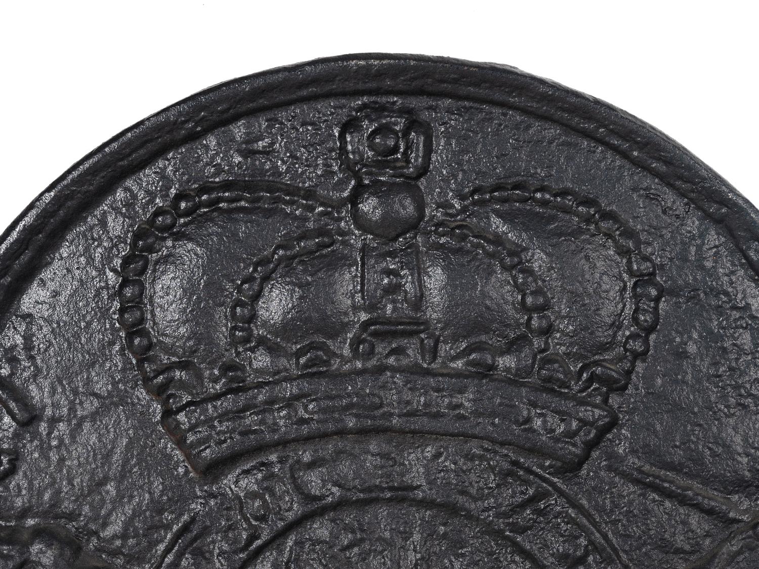 An English Cast Iron Armorial Fireback