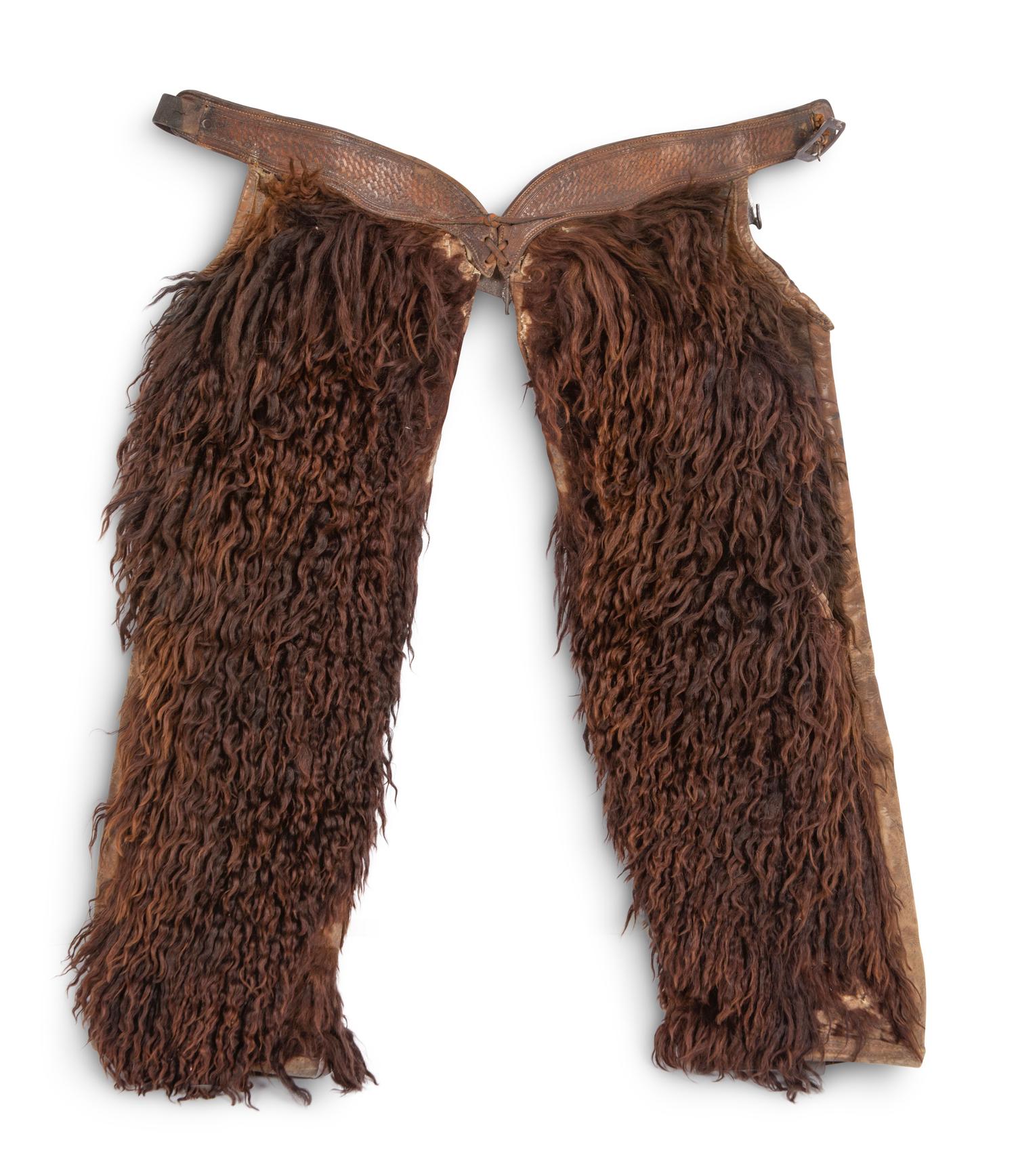 A Pair of Buffalo Hide Wooley Chaps