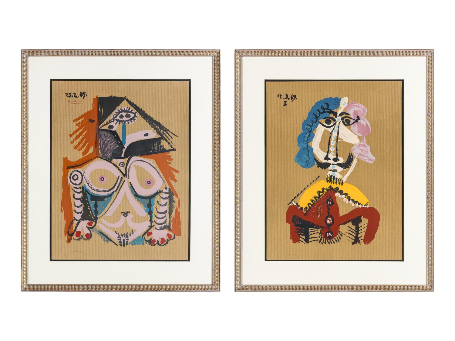 Two plates from Portraits Imaginaires , 1969