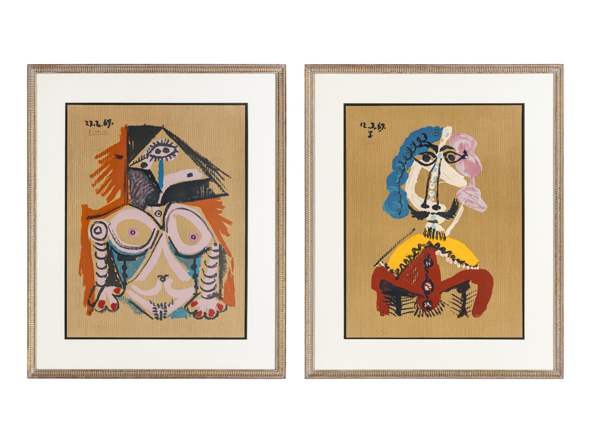 Two plates from Portraits Imaginaires , 1969