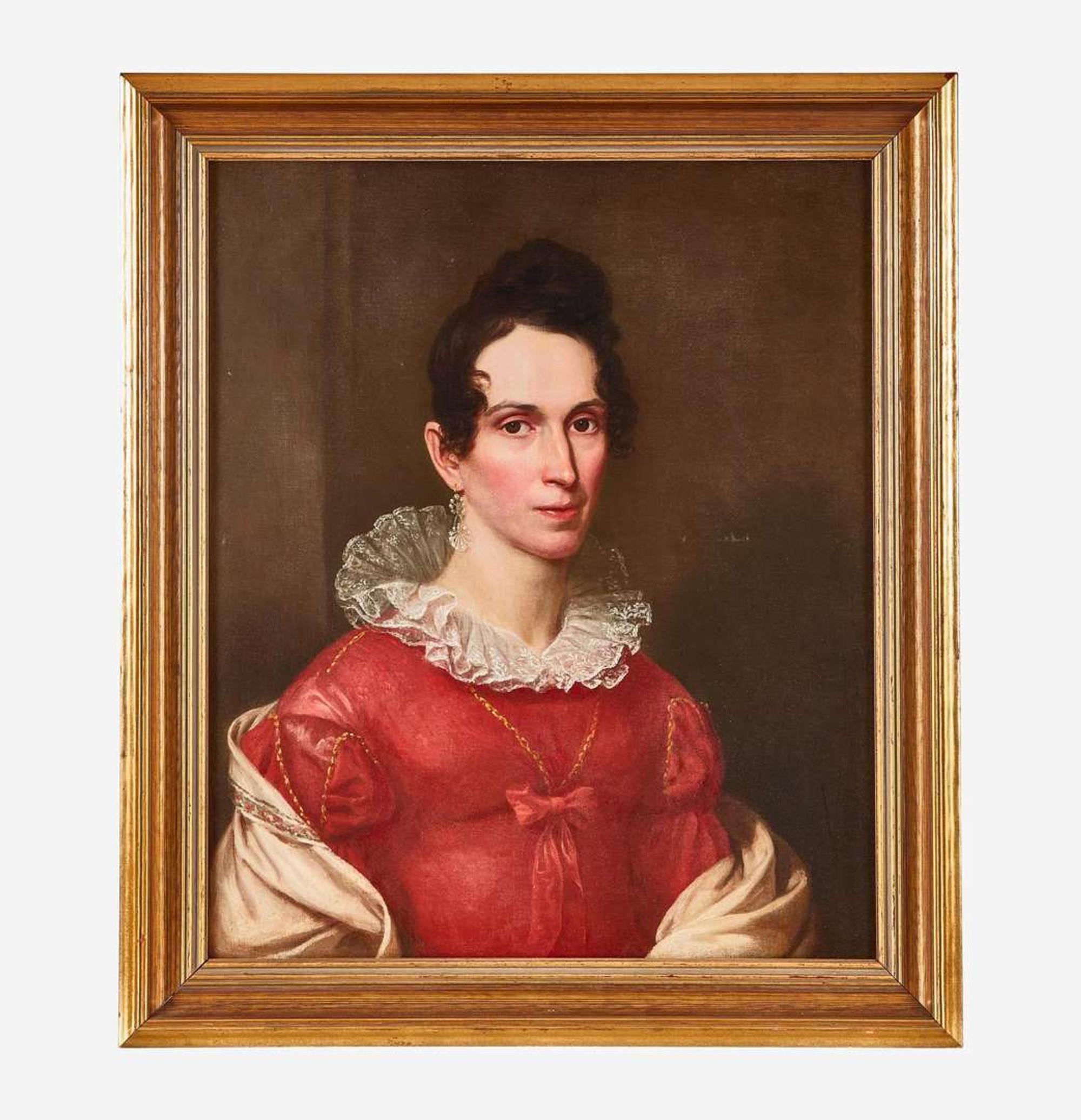 American School 19th century Portrait of Charlotte DeWolf (Brower) Vanderpool (1791-1870), circa 1820