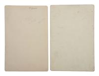 [WILD WEST SHOWS] -- [LILLIE, Gordon W. "Pawnee Bill" (1860-1942)]. A group of 2 cabinet cards of "Pawnee Bill," incl. early portrait.