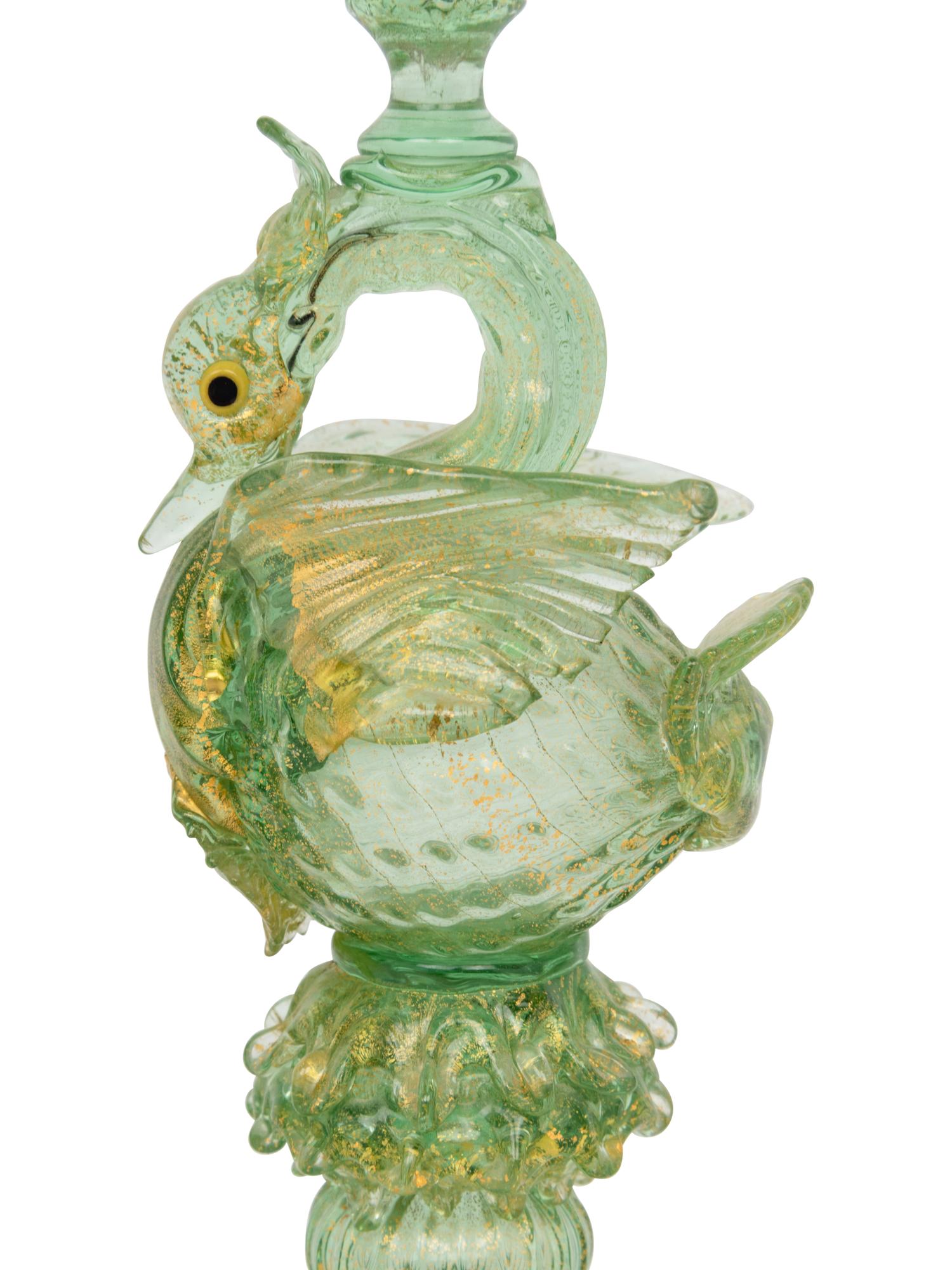 A Venetian Glass Stemware Service