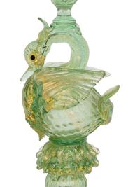 A Venetian Glass Stemware Service