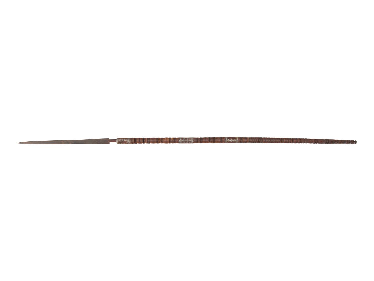 Anishinaabe Lance, with Pewter Inlay