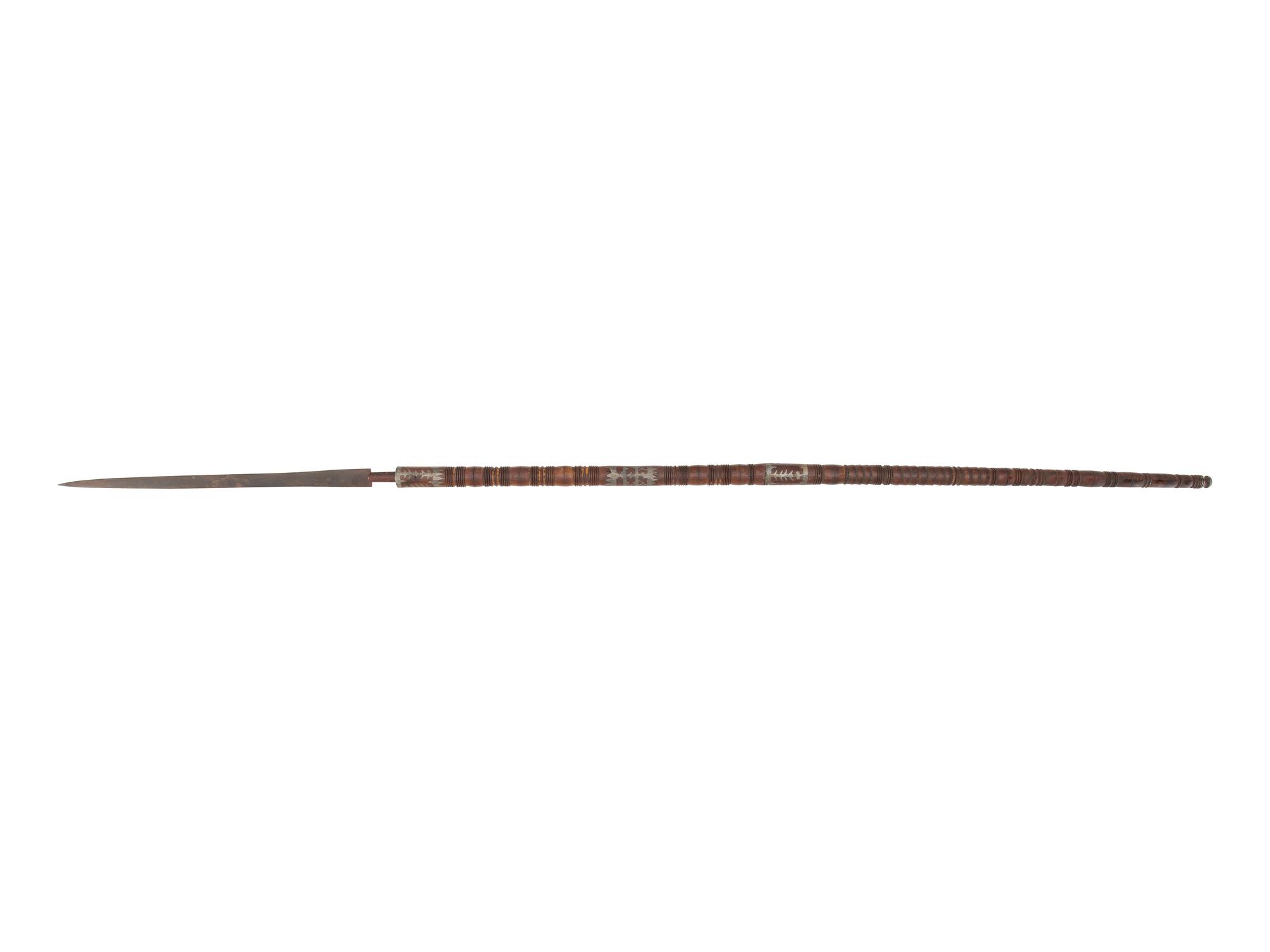 Anishinaabe Lance, with Pewter Inlay