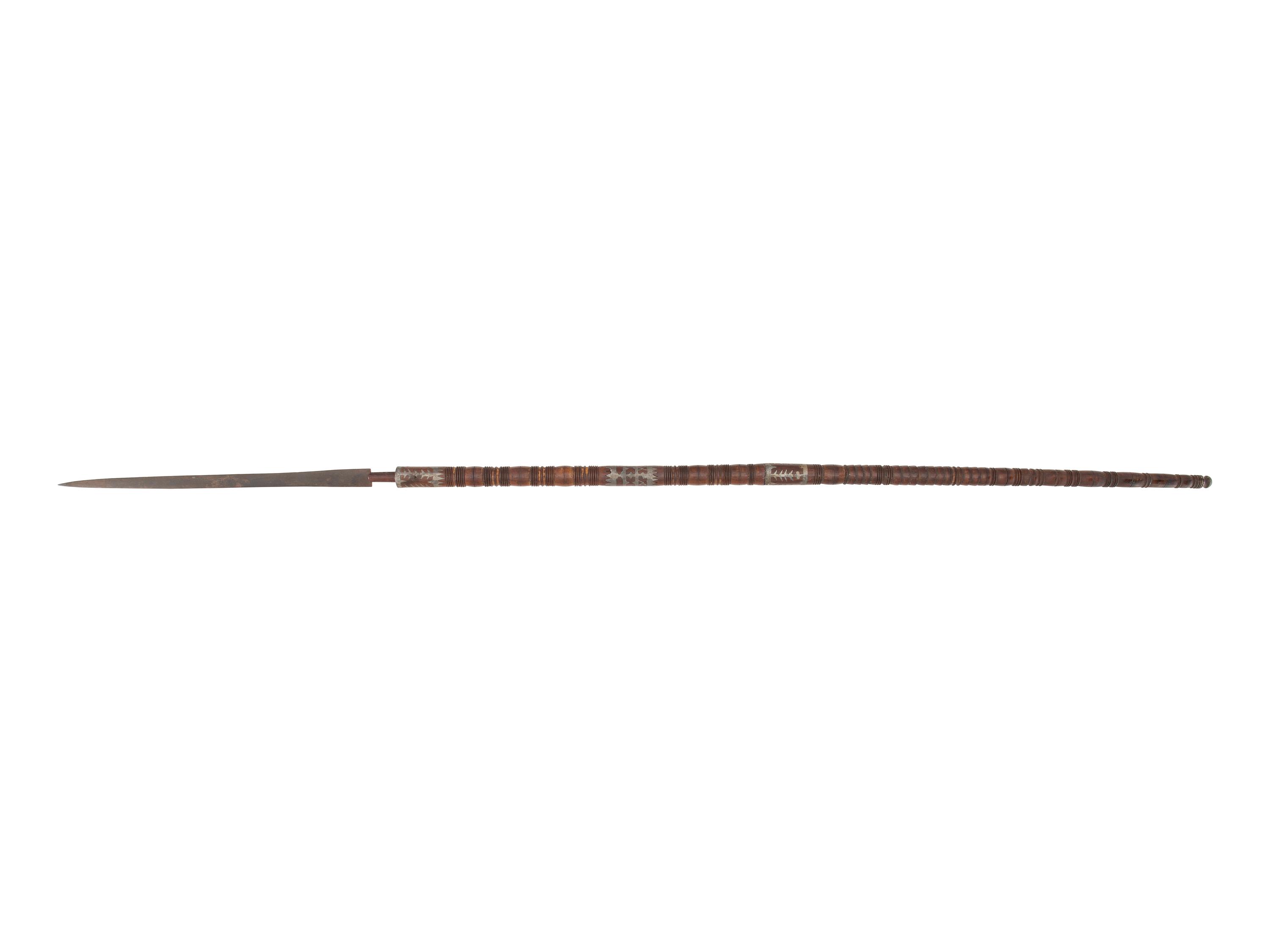 Anishinaabe Lance, with Pewter Inlay