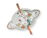 A Group Of Ten Chinese Export Porcelain Famille Rose And Rose Mandarin Tablewares