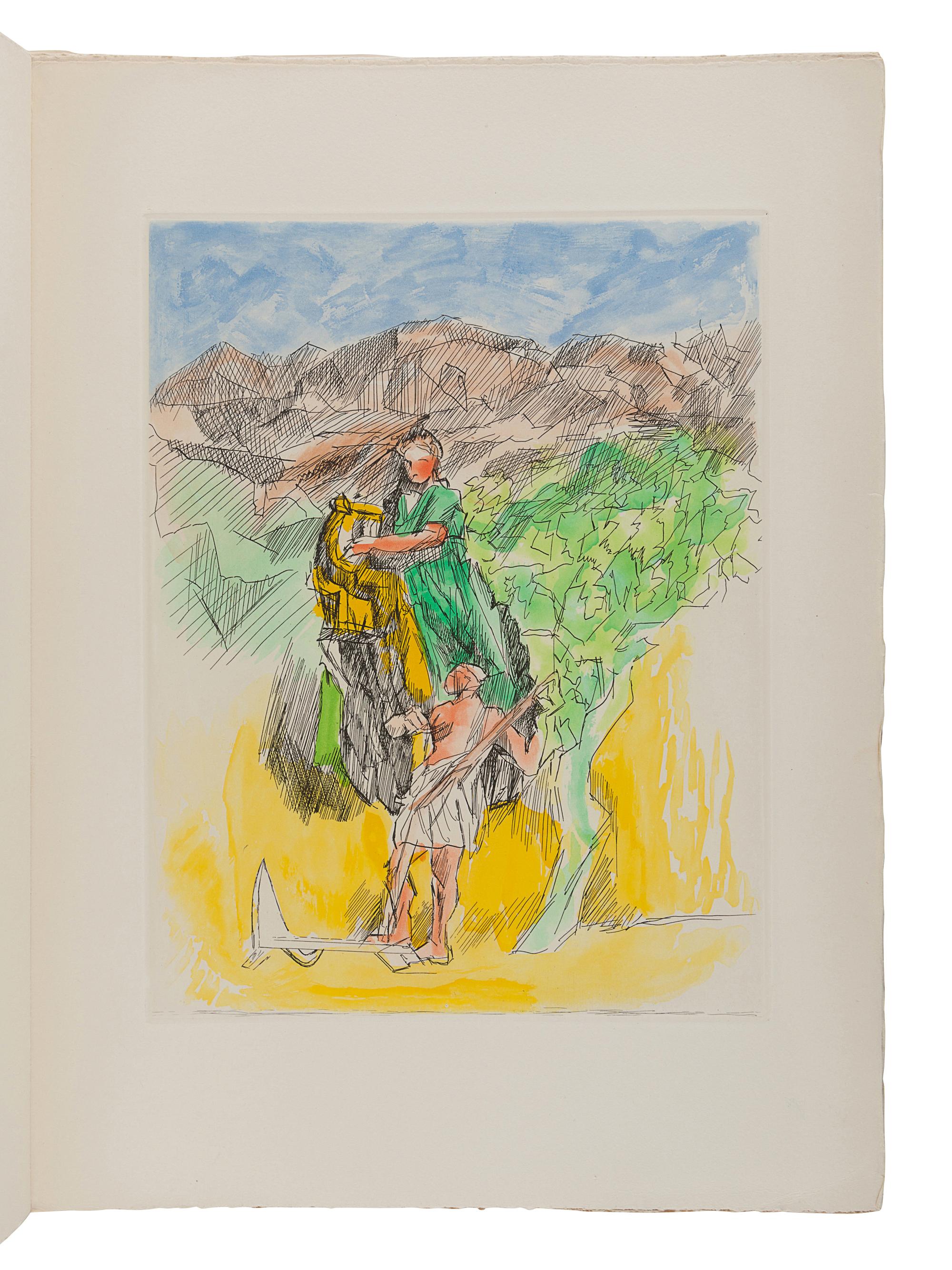 VILLON, Jacques (1875-1963), illustrator. -- HÉSIOD (fl. 700 B.C.). Les Travaux et les Jours . Paris: Tériade, 1962.