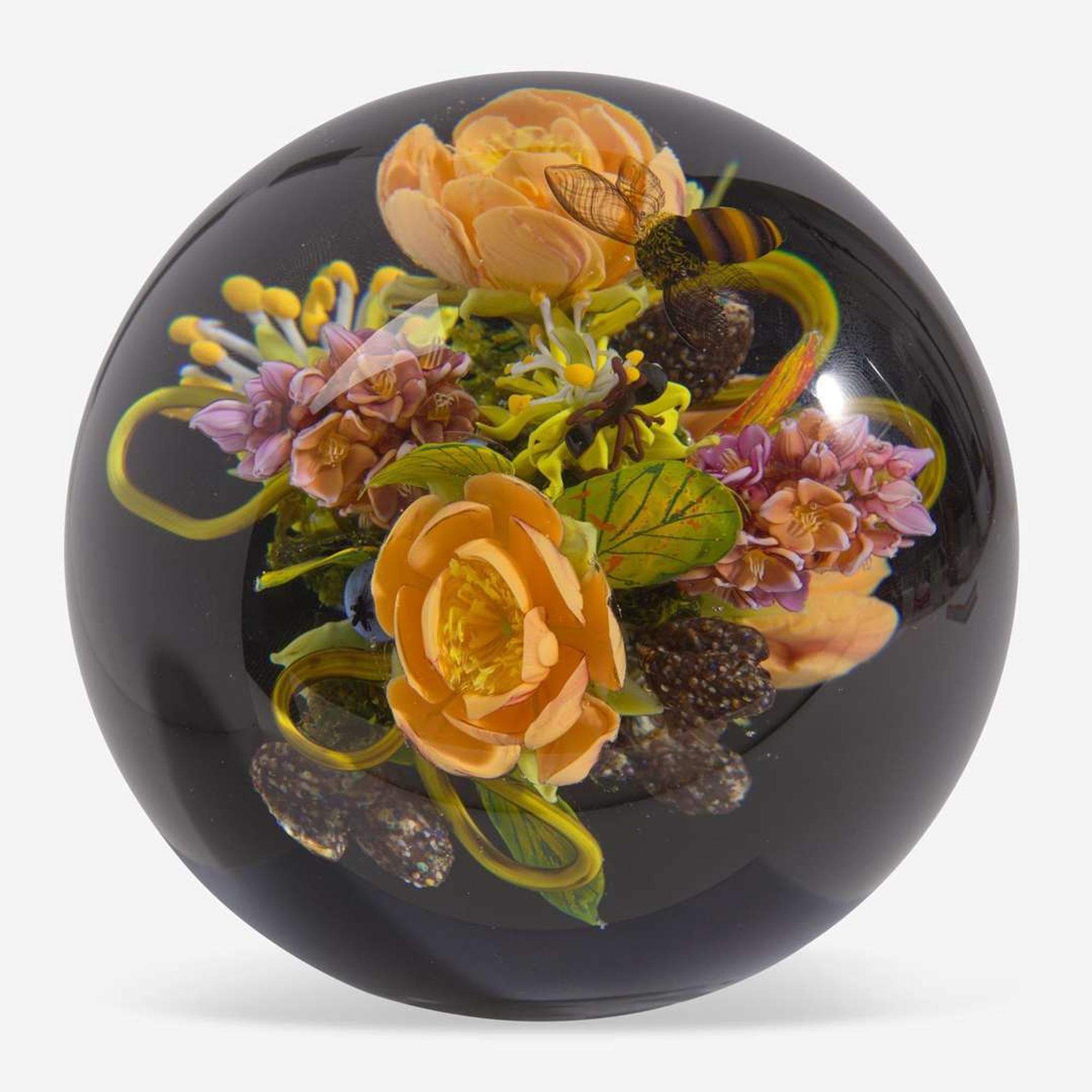 Paul Stankard (American, b. 1943) Botanical Orb, USA, circa 2010