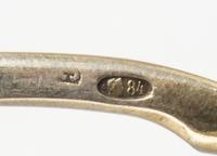 A Russian Silver-Gilt and Enamel Spoon, Maker's mark obscured, Moscow, late 19th/early 20th century, having a twist handle and polychro