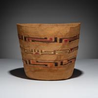 Tlingit Polychrome Berry Basket